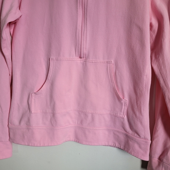 Nike Women’s Sz Med Dri-Fit Pullover Sweatshirt Pink Half Zip Front with Pocket - Picture 4 of 11
